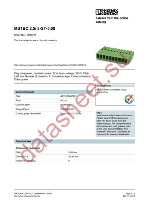 1808874 datasheet  